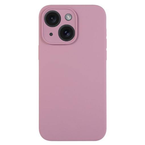 iPhone 15 Black Currant Liquid Silicone Phone Case - Pure Color - 1