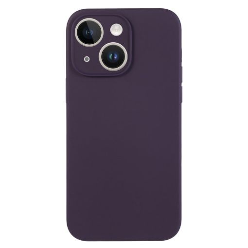 iPhone 14 Plus Berry Purple Liquid Silicone Phone Case - 1