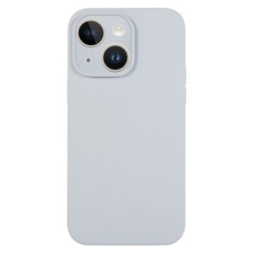 iPhone 14 Plus Grey Blue Liquid Silicone Phone Case - 1