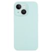 iPhone 14 Turquoise Liquid Silicone Phone Case - Pure Color Fine Pore - 1