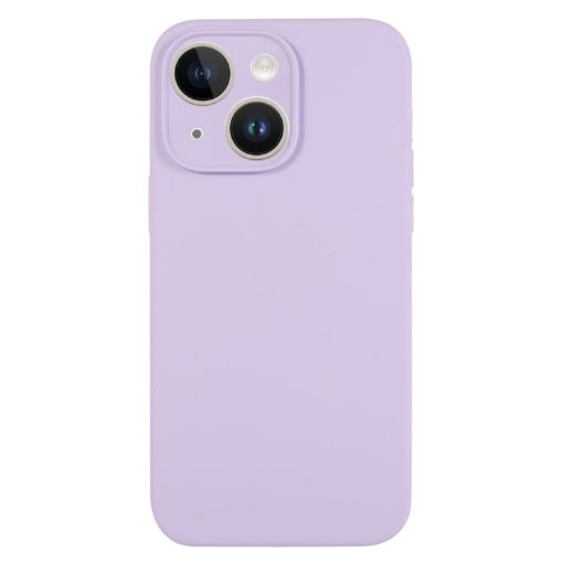 iPhone 14 Lilac Purple Liquid Silicone Phone Case - Pure Color - 1