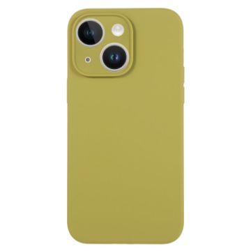 iPhone 14 Willow Green Liquid Silicone Phone Case - Pure Color - 1