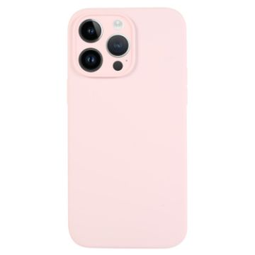 iPhone 14 Pro Grey Pink Liquid Silicone Phone Case - 1