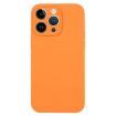 iPhone 14 Pro Orange Liquid Silicone Phone Case - Pure Color Fine Pore - 1