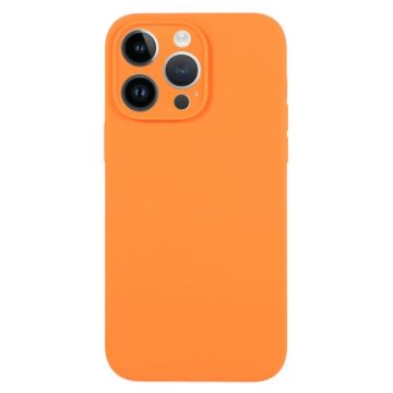 iPhone 14 Pro Max Orange Liquid Silicone Phone Case - 1