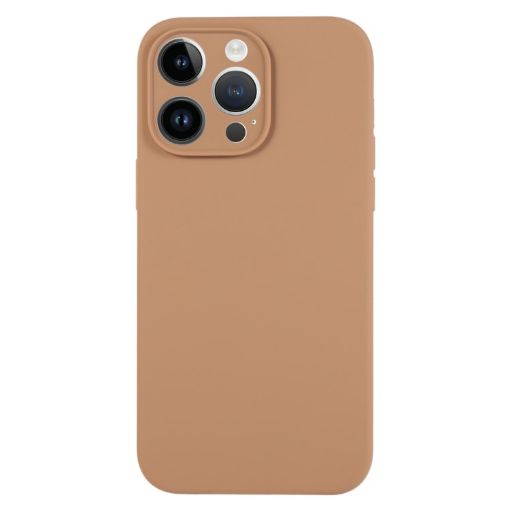 iPhone 13 Pro Max Light Brown Liquid Silicone Phone Case - 1