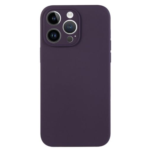 iPhone 13 Pro Berry Purple Liquid Silicone Phone Case - 1