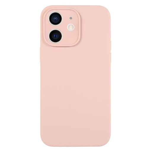 iPhone 12 Sand Pink Liquid Silicone Phone Case - Pure Color Fine Pore - 1