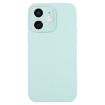 iPhone 12 Turquoise Liquid Silicone Phone Case - Pure Color Fine Pore - 1