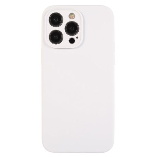 iPhone 12 Pro Max White Liquid Silicone Phone Case - 1
