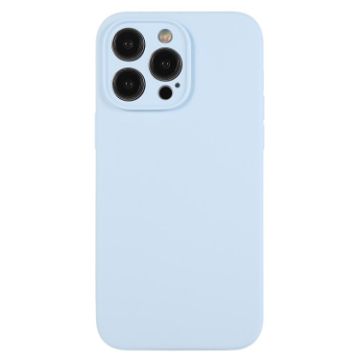 iPhone 12 Pro Max Sky Blue Liquid Silicone Phone Case - 1