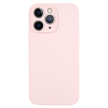 iPhone 11 Pro Max Grey Pink Liquid Silicone Phone Case - 1