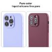 iPhone 11 Black Currant Liquid Silicone Phone Case - Pure Color - 3