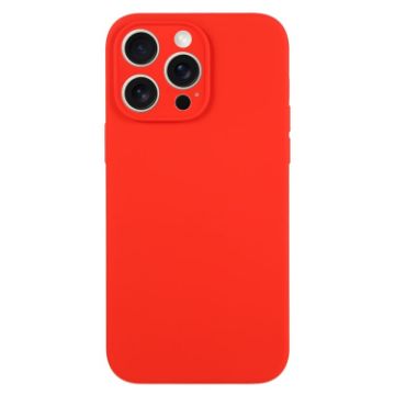 iPhone 16 Pro Max Red Liquid Silicone Phone Case - Pure Color - 1