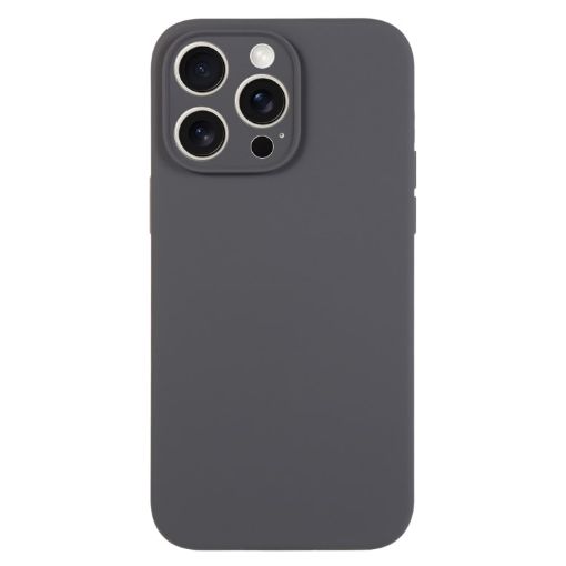 iPhone 16 Pro Max Charcoal Black Liquid Silicone Phone Case - 1