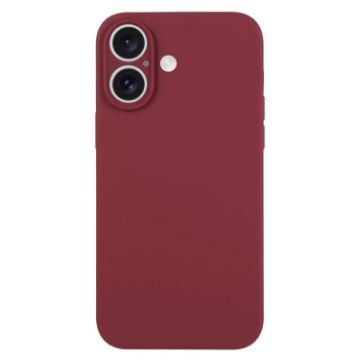 iPhone 16 Plus Plum Liquid Silicone Phone Case - Pure Color - 1