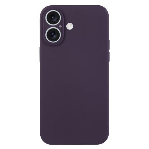 iPhone 16 Berry Purple Liquid Silicone Phone Case - 1
