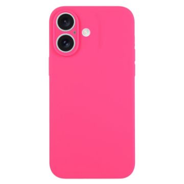 iPhone 16 Fresh Pink Liquid Silicone Phone Case - 1