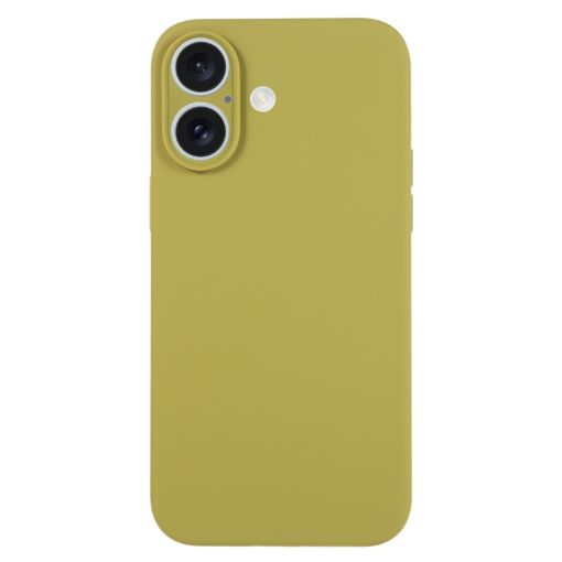 iPhone 16 Willow Green Liquid Silicone Phone Case - Pure Color - 1