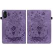 Redmi Pad 2/SE 11 2025 Purple Butterfly Rose Leather Tablet Case - 3