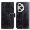 For Honor 400 Pro Global Retro Flip Leather Phone Case Black 160.8mm - 1