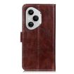 For Honor 400 Pro Global Retro Flip Leather Phone Case Brown 160.8mm - 4