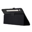 Samsung Galaxy Tab S9 Litchi Texture Leather Case with Holder - Black - 4