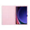 Samsung Galaxy Tab S9+/S10+ Pink Litchi Leather Tablet Case with Holder - 3