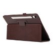 Samsung Galaxy Tab S9+/S10+ Brown Litchi Leather Case with Holder - 4