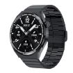 HDT MAX 1.60" Black Dial Bamboo Steel Band IP68 Waterproof Smartwatch - 1