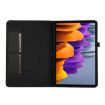 Samsung Galaxy Tab S9+/S10+ Black Fabric Texture Flip Leather Case - 4