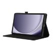 Samsung Galaxy Tab A9 Black Fabric Texture Flip Leather Case - 5