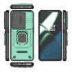 OnePlus 11 5G Green Shockproof Case with Holder - Sliding Camshield TPU+PC - 2