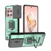 OnePlus ACE 3 5G Green Shockproof Phone Case with Holder - 1