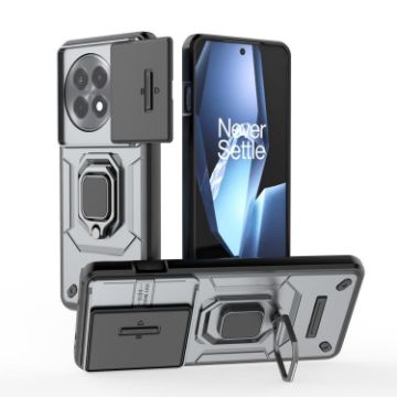 OnePlus Ace 5/Ace 5 Pro Grey Shockproof Case with Holder - Camshield TPU+PC - 1