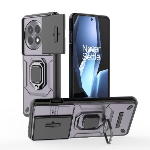 OnePlus Ace 5/Ace 5 Pro Purple Shockproof Case with Holder - 1