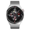 1.3" Bamboo Steel Smart Watch, IP68 Waterproof, Bluetooth Call, Silver - 2