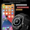 Bamboo Steel Band 1.3" Smart Watch IP68 Waterproof Bluetooth Call Black - 8