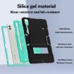 Samsung Galaxy Tab S9+ Black Mint Silicone PC Case with Holder - 3