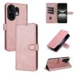 Vivo S30 AZNS Rose Gold Flip Leather Phone Case - Calf Texture Skin Feel - 1