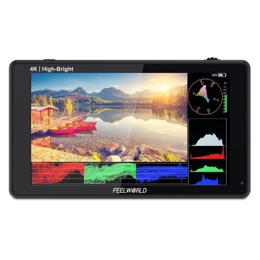 FEELWORLD LUT6E 6" 1600nits Touch Screen DSLR Monitor Full HD IPS Black - 1