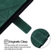 Moto G15 Power Crossbody 3D Embossed Flip Leather Case - Dark Green - 4