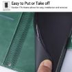 Moto G15 Power Crossbody 3D Embossed Flip Leather Case - Dark Green - 6