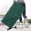 Moto G15 Power Crossbody 3D Embossed Flip Leather Case - Dark Green - 7