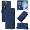 OPPO A5/A3 Pro 5G Crossbody 3D Embossed Flip Leather Case - Blue - 1