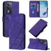 OPPO A5/A3 Pro 5G Crossbody 3D Embossed Flip Leather Case Purple - 1