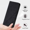 OPPO A5X 4G/5G Crossbody 3D Embossed Flip Leather Case - Black - 8