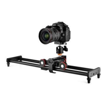 YELANGU L60ES 60cm Slide Rail Track with L5i Dolly Car - Black - 1