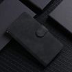 Motorola Edge 60 Pro Magnetic Flip Leather Case - Black Skin Feel - 2