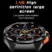 HT8 1.46" Round Screen Smart Watch, Health Monitoring, 100+ Sports, Alipay - 4